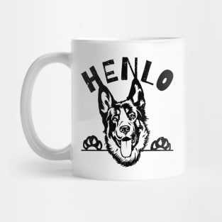 German Shepherd Cute Hello Mug